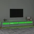 Kép 4/11 - Szürke sonoma színű TV-szekrény LED-lámpákkal 270x35x40 cm