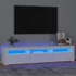 Kép 1/11 - Fehér TV-szekrény LED-lámpákkal 180x35x40 cm