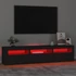 Kép 5/11 - Fekete TV-szekrény LED-világítással 180x35x40 cm