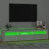 Kép 4/11 - Betonszürke TV-szekrény LED lámpákkal 180x35x40 cm
