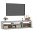 Kép 6/11 - Betonszürke TV-szekrény LED lámpákkal 180x35x40 cm