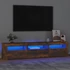 Kép 1/11 - Füstös tölgy színű TV-szekrény LED-világítással 180x35x40 cm