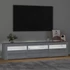 Kép 3/11 - Szürke sonoma színű TV-szekrény LED-lámpákkal 180x35x40 cm