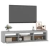Kép 6/11 - Szürke sonoma színű TV-szekrény LED-lámpákkal 180x35x40 cm