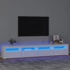 Kép 1/11 - Fehér TV-szekrény LED-lámpákkal 240x35x40 cm