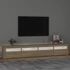 Kép 3/11 - Sonoma tölgy színű TV-szekrény LED-lámpákkal 240x35x40 cm