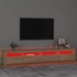 Kép 5/11 - Sonoma tölgy színű TV-szekrény LED-lámpákkal 240x35x40 cm