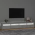 Kép 3/11 - Betonszürke TV-szekrény LED-lámpákkal 240x35x40 cm