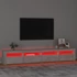 Kép 5/11 - Betonszürke TV-szekrény LED-lámpákkal 240x35x40 cm