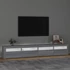 Kép 3/11 - Szürke sonoma színű TV-szekrény LED-lámpákkal 240x35x40 cm