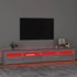 Kép 5/11 - Szürke sonoma színű TV-szekrény LED-lámpákkal 240x35x40 cm
