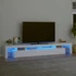 Kép 1/11 - Fehér TV-szekrény LED-lámpákkal 260x36,5x40 cm