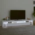 Kép 3/11 - Fehér TV-szekrény LED-lámpákkal 260x36,5x40 cm