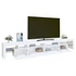 Kép 6/11 - Fehér TV-szekrény LED-lámpákkal 260x36,5x40 cm