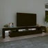 Kép 3/11 - Fekete TV-szekrény LED-világítással 260x36,5x40 cm