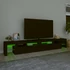 Kép 4/11 - Fekete TV-szekrény LED-világítással 260x36,5x40 cm