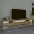 Kép 3/11 - Sonoma tölgy színű TV-szekrény LED-lámpákkal 260x36,5x40 cm
