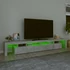 Kép 4/11 - Betonszürke TV-szekrény LED lámpákkal 260x36,5x40 cm