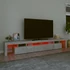 Kép 5/11 - Betonszürke TV-szekrény LED lámpákkal 260x36,5x40 cm