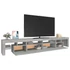 Kép 6/11 - Betonszürke TV-szekrény LED lámpákkal 260x36,5x40 cm
