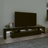 Kép 3/11 - Fekete TV-szekrény LED-világítással 230x36,5x40 cm