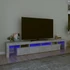 Kép 1/11 - Betonszürke TV-szekrény LED lámpákkal 230x36,5x40 cm