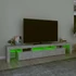 Kép 4/11 - Betonszürke TV-szekrény LED lámpákkal 230x36,5x40 cm