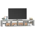 Kép 6/11 - Betonszürke TV-szekrény LED lámpákkal 230x36,5x40 cm