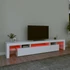 Kép 5/11 - Fehér TV-szekrény LED-lámpákkal 215x36,5x40 cm