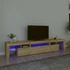 Kép 1/11 - Sonoma tölgy színű TV-szekrény LED-lámpákkal 215x36,5x40 cm