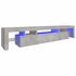 Kép 2/11 - Betonszürke TV-szekrény LED lámpákkal 215x36,5x40 cm