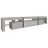 Kép 8/11 - Betonszürke TV-szekrény LED lámpákkal 215x36,5x40 cm