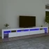 Kép 1/11 - Fehér TV-szekrény LED-lámpákkal 290x36,5x40 cm