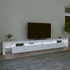 Kép 3/11 - Fehér TV-szekrény LED-lámpákkal 290x36,5x40 cm