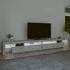 Kép 3/11 - Betonszürke TV-szekrény LED-lámpákkal 290x36,5x40 cm