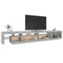 Kép 6/11 - Betonszürke TV-szekrény LED-lámpákkal 290x36,5x40 cm