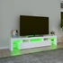 Kép 4/11 - Fehér TV-szekrény LED-lámpákkal 200x36,5x40 cm