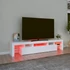 Kép 5/11 - Fehér TV-szekrény LED-lámpákkal 200x36,5x40 cm