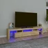 Kép 1/11 - Sonoma tölgy színű TV-szekrény LED-lámpákkal 200x36,5x40 cm