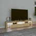 Kép 3/11 - Sonoma tölgy színű TV-szekrény LED-lámpákkal 200x36,5x40 cm