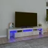 Kép 1/11 - Betonszürke TV-szekrény LED lámpákkal 200x36,5x40 cm