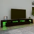 Kép 4/11 - Fekete TV-szekrény LED-világítással 260x36,5x40 cm
