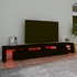 Kép 5/11 - Fekete TV-szekrény LED-világítással 260x36,5x40 cm