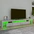 Kép 4/11 - Betonszürke TV-szekrény LED lámpákkal 260x36,5x40 cm