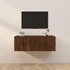 Kép 1/9 - 2 db barna tölgy színű fali TV-szekrény 57x34,5x40 cm