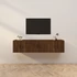 Kép 1/9 - 3 db barna tölgy színű fali TV-szekrény 57x34,5x40 cm