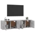 Kép 3/9 - 2 db betonszürke fali TV-szekrény 80 x 34,5 x 40 cm