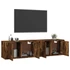 Kép 3/9 - 2 db füstös tölgy színű fali TV-szekrény 80 x 34,5 x 40 cm