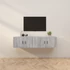 Kép 1/9 - 2 db szürke sonoma falra szerelhető TV-szekrény 80x34,5x40 cm