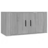 Kép 4/9 - 2 db szürke sonoma falra szerelhető TV-szekrény 80x34,5x40 cm